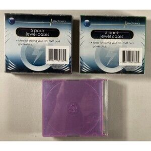 15 Slim Jewel Cases • NEW • CD DVD Gaming Disc Media Storage, Electronics